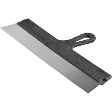 Шпатель 450мм фасадный прямой пласт.ручка, стальное полотно ЗУБР