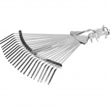 Грабли веерные усиленные регулируемые GRINDA 22 плоских зуб. Грабли веерные усиленные регулируемые GRINDA 22 плоских зуб.