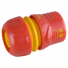 Соединитель 3/4 (для шланга) запир.мех., пластмассовый с TPR, GRINDA