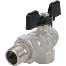 Кран шар. со сг. вн.-нар.    угл.   3/4  STOUT полнопрох. баб. | 12/48 в упак.