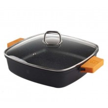 Сотейник 28см. с крышкой Granit Diamond Line  Berlinger Haus