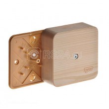 Коробка распр. ОП  79*79*32 IP40 сосна (светл. основа) Рувинил 65004-27М (180 в упак.)