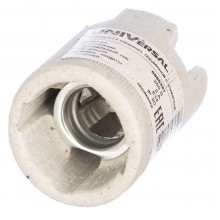 Патрон Е14 подв. керам. 2А 250В c этикеткой UNIVersal 5565327