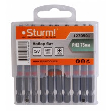 Бита (насадка) PH2- 75мм 10шт.STURM