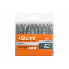 Бита (насадка) PH3x25мм 20шт.STURM