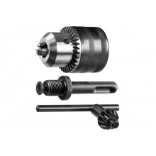 Патрон ключевой 13 мм, SDS+ адап., ключ д/патрона, посад. резьба 1/2, Д 2,0-13мм  ЗУБР Мастер