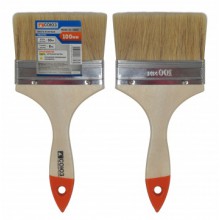 Кисть 4 плоская Практик (100мм) натуральная щетина, деревянная ручка | СОЮЗ