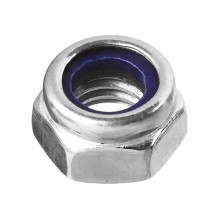 Гайка  М4 DIN 985 оцинк. с нейлоновым кольцом  ЗУБР (упак. 20шт.)