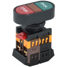 Кнопка APBB-22N Пуск-Стоп овал. 1з+1р ИЭК | BBD11-APBB-K51 |