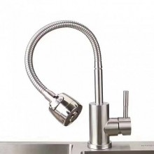 Смес. кухня 1-рук. бок. TSARSBERG гибкий излив 119-001 б/ГП ф40 (сталь) (10)