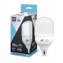 Лампа св. Е27 50Вт ASD 6500К LED-HP-PRO 230В с адаптером Е40 4500Лм