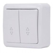 Выкл. проход. ОП 2-кл. VIOLA бел. Lezard 751-0200-106