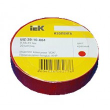 Изолента ПВХ  15мм (рул.20м)кр. ИЭК | UIZ-13-10-K04