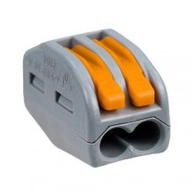 Соединитель для коммутационных коробок Wago 222-412 2*0,08-4/2,5 кв.мм. (кратно 50)
