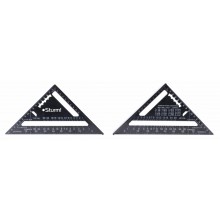 Угольник столяр. 170мм, чёрная оксидация, белая шкала, алюминиевый сплав, Sturm!