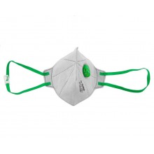 Респиратор-плоская полумаска фильтрующая ЗУБР FFP2, с угольным слоем, с клапаном