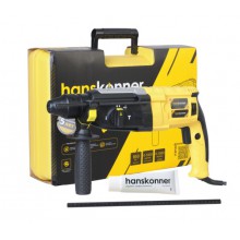 Перфоратор Hanskonner,  850 Вт, 3 реж, 3.2 Дж, 0-4800 уд/м, 0-1300 об/м, 4м рез.кабель