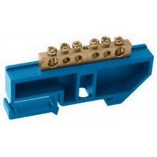 Шина нулевая на DIN-рейку 6*9/ 6 (100А/6 отв.) ИЭК YNN10-69-6D-K07