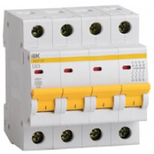 Авт.выкл.4п100А  IEK ВА47-100 х-ка С 10кА | MVA40-4-100-C | 4 в упак.