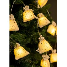 Гирлянда Подарки 6х4х7см 10LED ткань тепл. бел. 1.8+0.3м КОСМОС KOC_GIR-B118