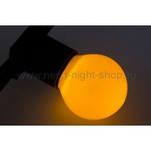 Лампа светодиодная d-45 3LED 1Вт шар E27 25лм 220В желт. Neon-Night 405-111