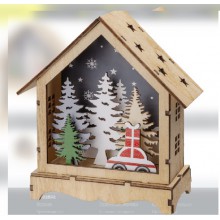 Светильник декоративный Новогодний домик Теплый белый Navigator 95 051 NGF-D045-02 2 АА*