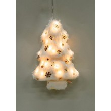 Светильник подвесной Елочка 10LED флок 12х5.5х18.2см тепл. бел. КОСМОС KOC_TAB-B108