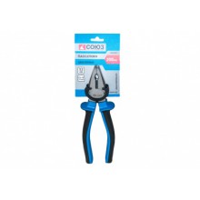 Плоскогубцы 200 мм (пассатижи) двухкомп. рукоятки СОЮЗ