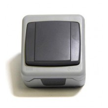 Выкл. ОП 1-кл. IP55 10А, сер. Makel 36064101