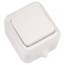 Выкл. ОП 1-кл. IP54 10А бел. Аллегро (10/100) Выкл. ОП 1-кл. IP54 10А бел. Аллегро (10/100)