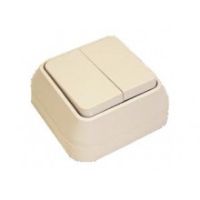 Выкл. ОП 2-кл. IP20 10А, беж. Олимп Б-О0023 (10/200) Выкл. ОП 2-кл. IP20 10А, беж. Олимп Б-О0023 (10/200)