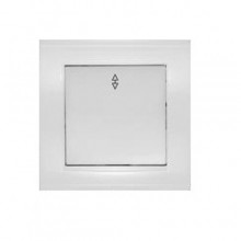 Выкл. проход. СП 1-кл. 10А Бриллиант бел. (10/100) Выкл. проход. СП 1-кл. 10А Бриллиант бел. (10/100)