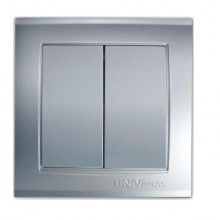 Выкл. СП 2-кл. IP20 10А, серебро Бриллиант 10А (10/100) Выкл. СП 2-кл. IP20 10А, серебро Бриллиант 10А (10/100)