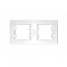 Рамка 2-м Бриллиант гориз. бел 7947465 (10/100)