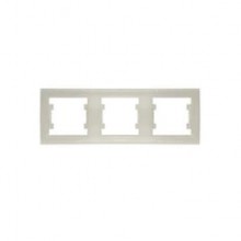 Рамка 3-м Бриллиант гориз. сл. кость 7948707 (10/200)