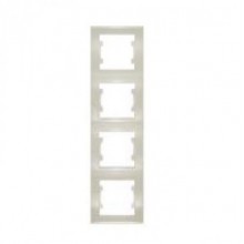 Рамка 4-м Бриллиант верт. сл. кость (10/200)