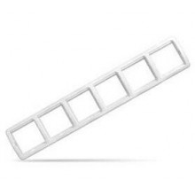 Рамка 6-м гориз. бел.Валери UNIVersal