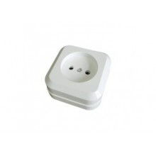 Розетка ОП 1-м IP20 16А, б/з бел. Олимп О0022 (10/200) Розетка ОП 1-м IP20 16А, б/з бел. Олимп О0022 (10/200)