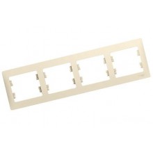 Рамка 4-м GLOSSA горизонт. беж. SchE GSL000204 Рамка 4-м GLOSSA горизонт. беж. SchE GSL000204