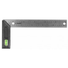 Угольник столяр.600мм  со втроенным уровнем ЗУБР