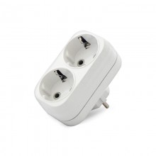 Разветвитель 2гн с/з плоский 16А У А302 (10 в упак.)