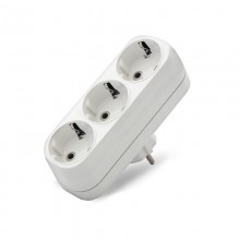 Разветвитель 3гн с/з плоский 16А У А303 (10 в упак.)