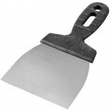 Шпатель 100мм фасадный прямой пласт.ручка ЗУБР