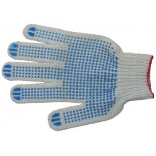 Перчатка Люкс Точка 5 нитей белые Перчатка Люкс Точка 5 нитей белые