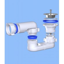 Сифон для душ. поддона 1-1/2 х 40 плоский Сифон для душ. поддона 1-1/2 х 40 плоский