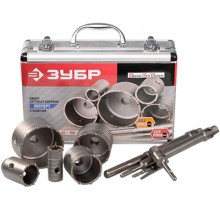 Коронки буровые (набор) 10 предметов ЗУБР