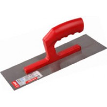 Терка (гладилка) стальная 125/130*280мм пласт.ручка
