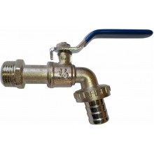 Кран шар. с носиком 1/2 VN-CN12 водоразборный никилированный ручка