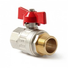 Кран шар.  1 г/ш баб. Pro Aqua  полнопрох. PN25 +150С (12/72)