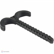 Дюбель-крюк двойной, для труб д.16мм, длина 80мм STOUT